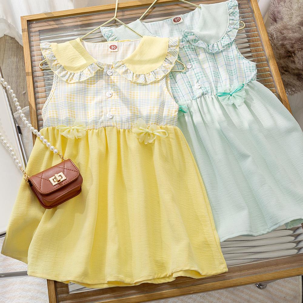 Girls Summer Sleeveless Princess Dress Cute Kids Vest Dress Fashionable Children Party Gown For Warm Weather
