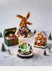 Christmas Glowing Snow House Music Box: Festive Resin Ornament & Night Light Gift