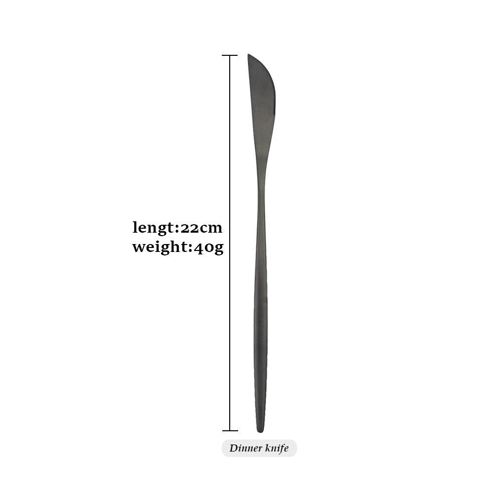 

1 шт., набор из нержавеющей стали, вилки, ножи, ложки, набор посуды, кухонный набор, столовая посуда, матовые столовые приборы, домашняя утварь, многоразовые столовые приборы Dinner knife