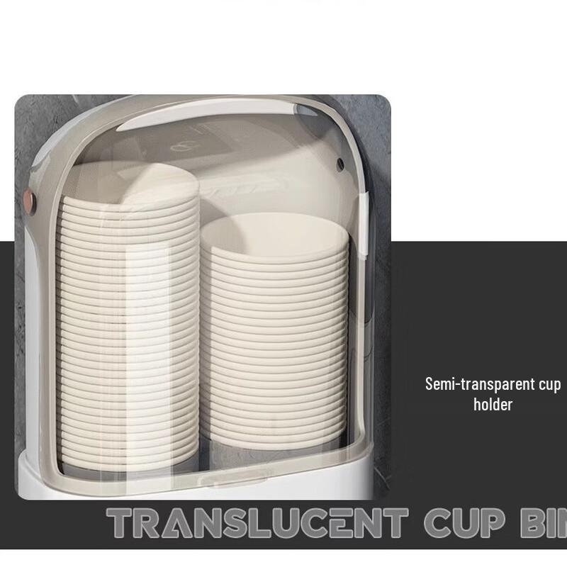 Wall-Mounted Double Disposable Cup Dispenser