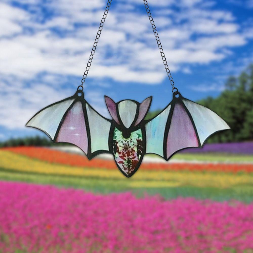 Wall Art Halloween Acrylic Bat Bat Shaped Wall Hanging Bat 6-style Halloween Bat Pendant Bar