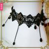 Gotischer Palast Retro Lolita Schlüsselbein-Halskette - Dunkle Stil-Accessoires für Damen