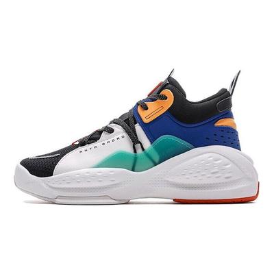 Serie Badass Lifestyle Sneakers Casual Mid-Top Color-Block Uomo Sneakers Blu Nero Verde 112048080-3