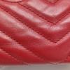 [Pre-Owned] Gucci GG Marmont Small Matelassé Shoulder Bag 'Red' - Good #44IV2R