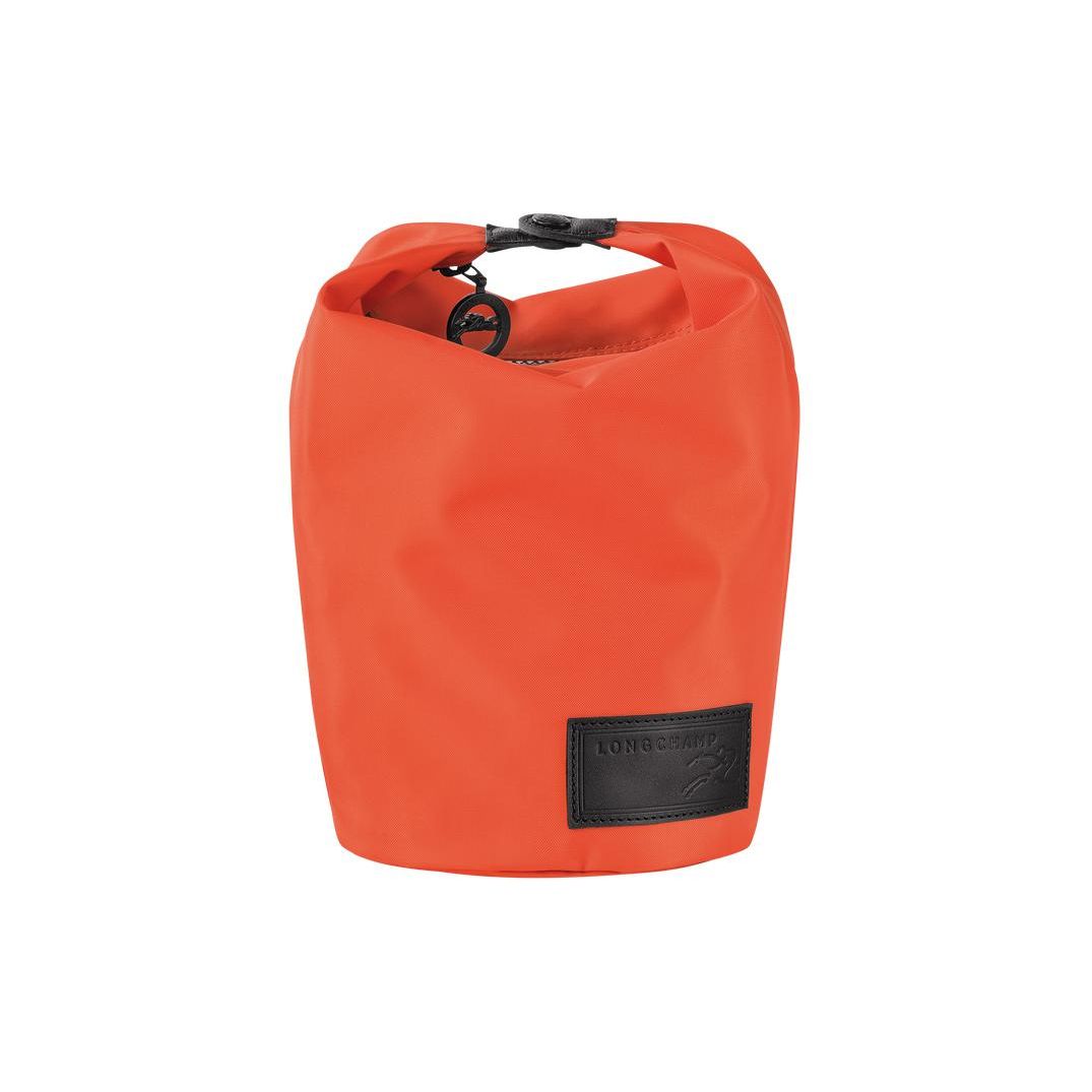 

Longchamp Le Pliage 16 Lightweight Casual Snap Zipper Closure Trim Canvas And Leather Bucket Bag Tote Clutch Women Bags Orange 10179HBI017 Orange