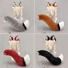 Y2K Anime Wolfsohr Stirnband Schwanz Set Cosplay Kostüm Party Tier Rollenspiel Plüsch Accessoire