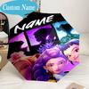 Custom Name Umbrella KPop Pink Fashion Umbrella 8-Frame for Travel, Camping, Casual Lightweight Portable, Essential for Family Gifts