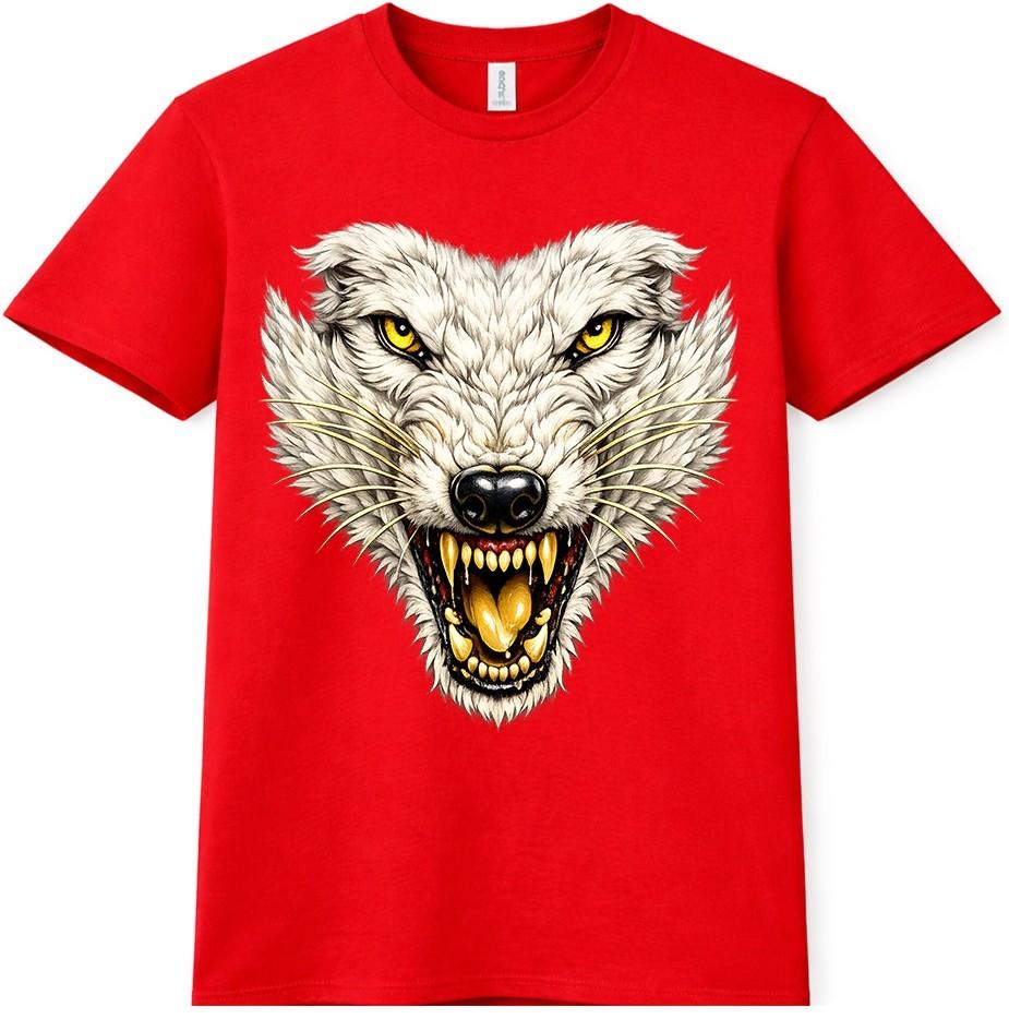 Wolf Head T Shirt Wild Animal Predator Vintage Graphic Tee Unisexs Unisexs 4XL