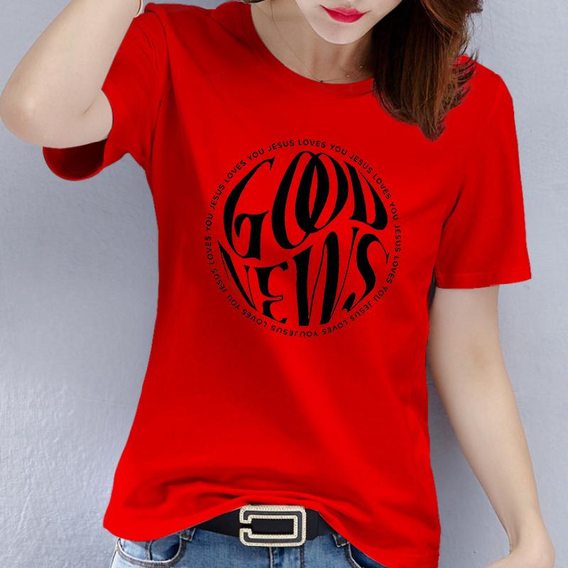 

Womens Vintage Crewneck Tshirt Monogram Print Graphic Shortsleeved Blouse Aesthetic Clothing for Ladies S