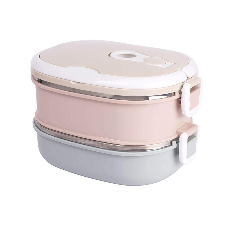 304 Stainless Steel Thermal Insulation Lunch Box Leak-Proof Food Container Bento Box