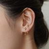TATIANA (925 Silver) Shooting Star Ear Jacket Earrings EC3026