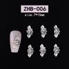 Nagelkunst Harz Diamant Schmuck Nagel Dreidimensionale Schnitzerei Diamant Schmuck Symphony Blume Tragen Nagelaufkleber