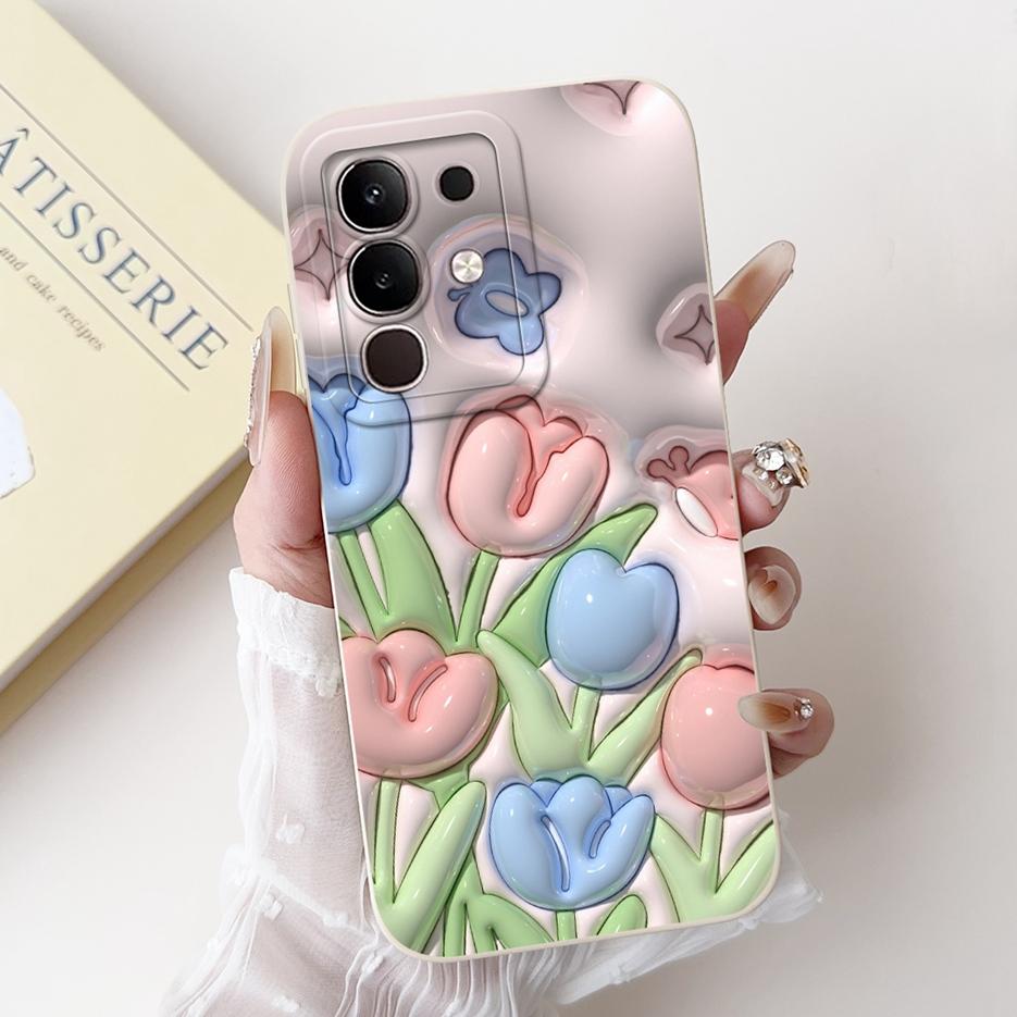 For Vivo Y29 4G 5G Case Fashion Rabbit Cartoon Cover Shockproof Phone Case For Vivo Y29s Y 29 S VivoY29 5G V2420 Soft TPU Fundas