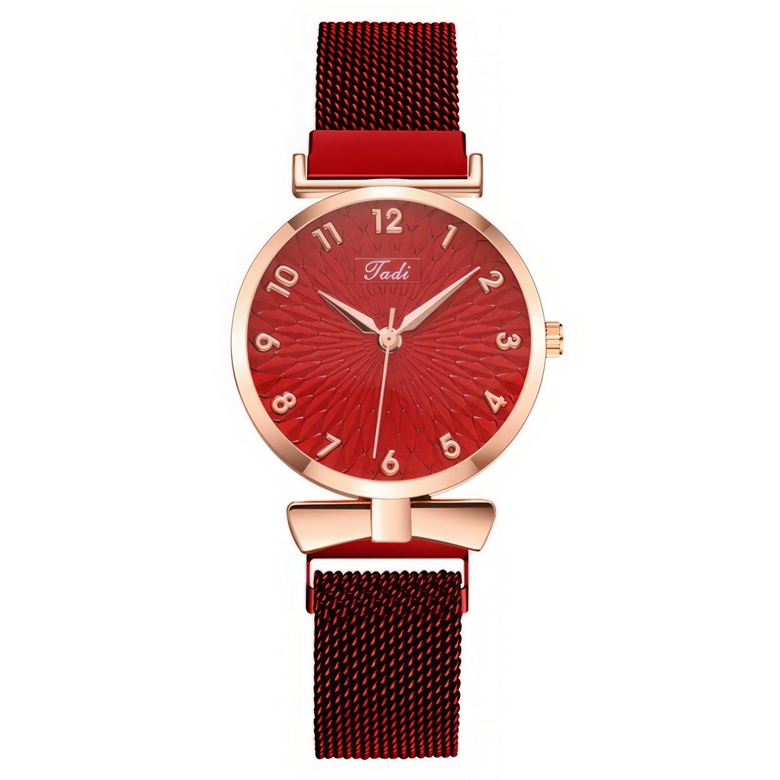 

Women Fashion Leather Watch One Size красный