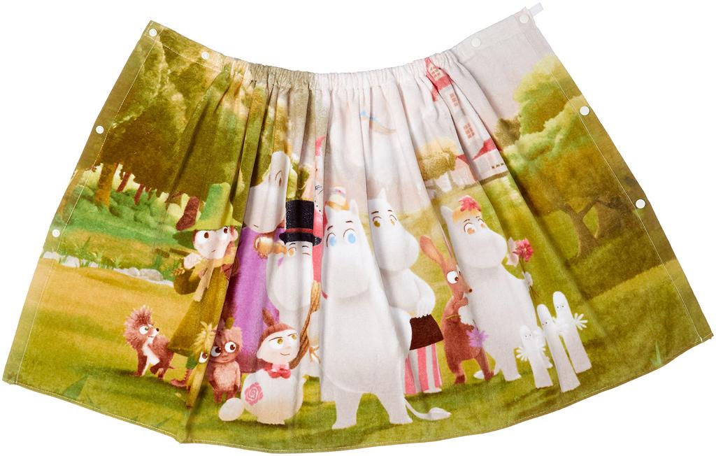 Marushin 60cm Roll Moomin Valley 1405021000 Towel, Moomin, 60x120cm, Friends, 100% Cotton,