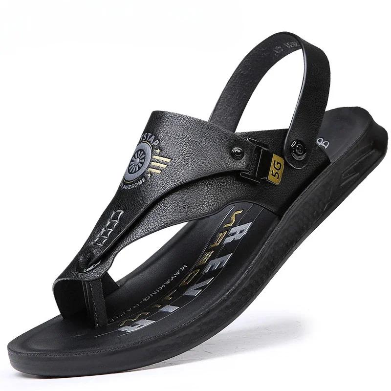 Fashion Summer Men Shoes New flip-flops Casual Outwear Sandals Men's Sandals Wholesale Summer Soft soled Anti slip Beach Slippers tenis