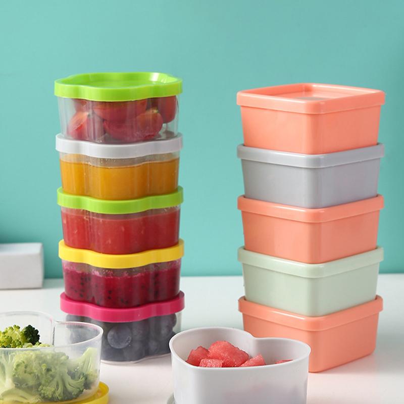 8/9ks Mini stlačovací lahvička do svačinového boxu Plastové nádobky na koření Kečup Salátová zálivka Piknik Přenosné Nádoby na bonbóny Svačinu Ořechy