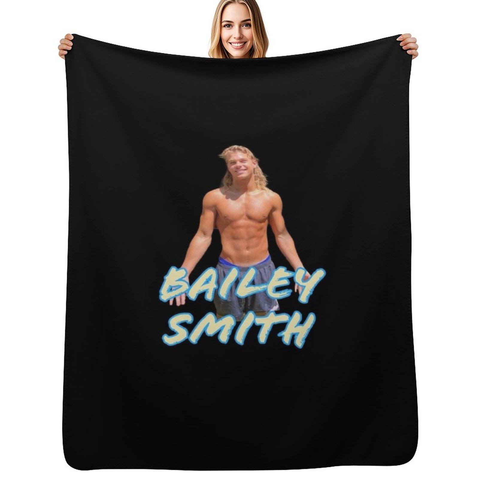 Bailey Smith Throw Blanket Machine Washable Soft Warm Blanket Size: 75*100cm, Weight: 230 GSM
