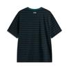 Li-Ning Striped Letter Breathable Versatile Short Sleeve T-Shirt Men Tops Black AHSV281-7