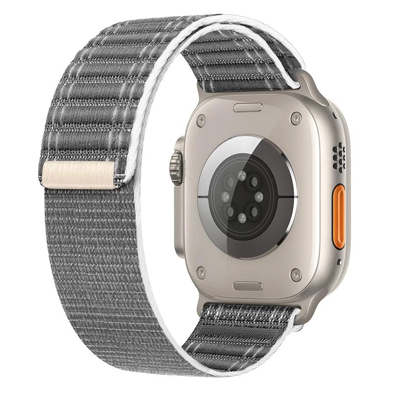 Nylon Solo Loop Strap for Apple Watch Band Ultra 2 49mm 45mm 44mm 42mm 41mm 40mm 38mm Bracelet for Iwatch Series 9 8 7 6 SE 5 4