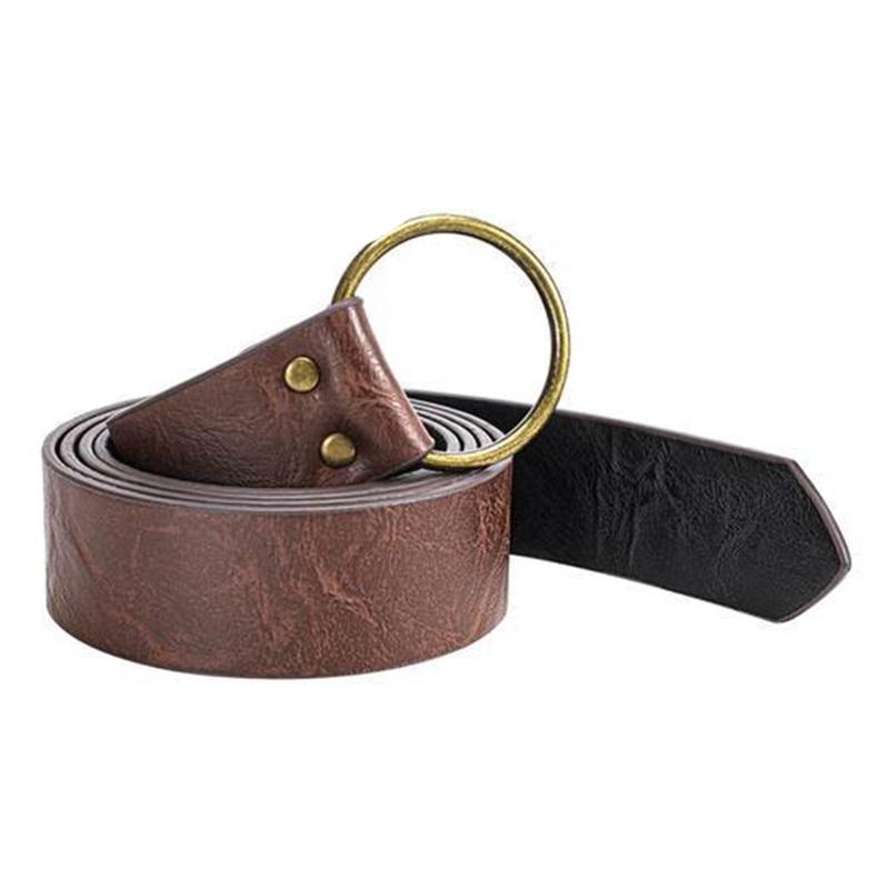 Renaissances Vikinges Costume Accessories,Medieval Pirate Leather Bracers Belt Pouch Halloween Renaissances Cosplay Costume