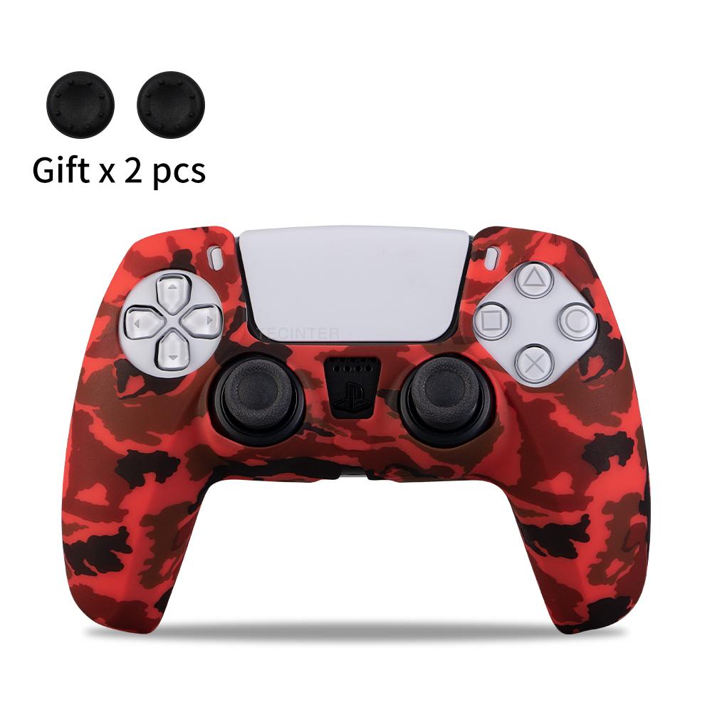 Für PS5 Controller Schutzhülle Silikon Für Playstation 5 Anti-Rutsch Abdeckung Skin für PS5 Slim Hülle Daumengriffe Zubehör