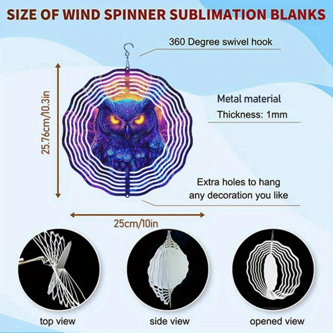 

Металлический колокольчик ветра с мистической совой и красочным дизайном мандалы для декора сада в помещении и на открытом воздухе. Батарейки не требуются. Подарок для любителей природы.