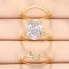 Hot-selling new zircon ring, European and American super flash goose egg ring, cut engagement ring for women