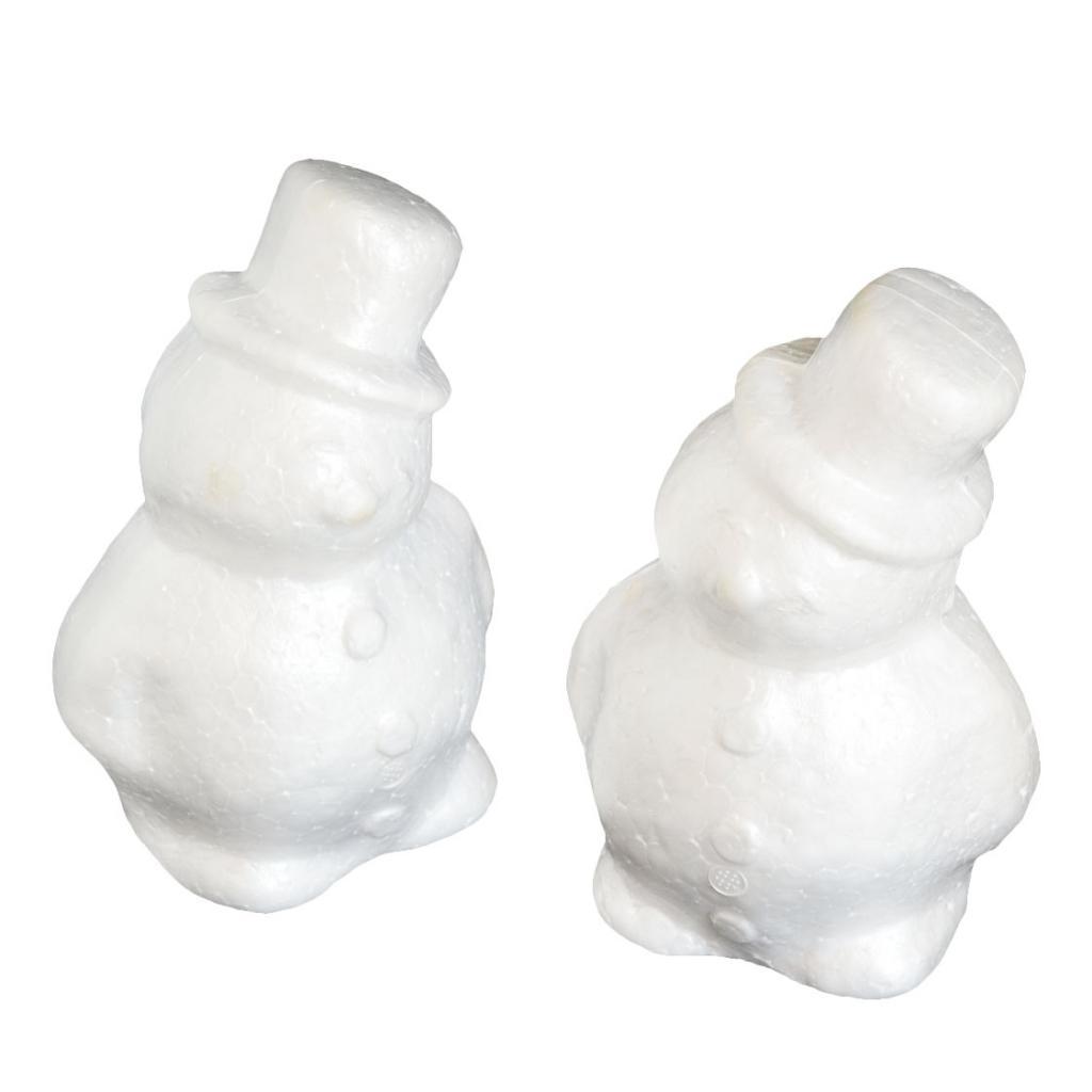 Styrofoam Foam Material Handwork White Polystyrene Ornaments for Christmas Snowman Decorations DIY Art Projects