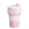 350ML/500ML Silicone Folding Cup Collapsible Mug With Cover Coffee Travel Outdoors Portable Water Drinking Tea Cups