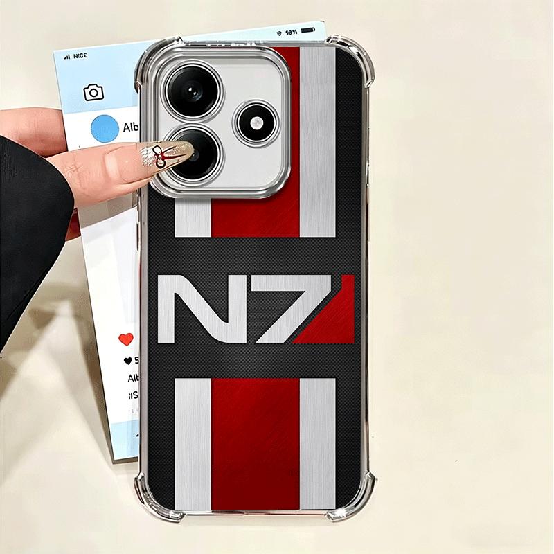 N7 Mass Effect Soft Phone Case For Xiaomi Poco X7 X8 Pro Max X6 X5 X3 F8 Ultra F7 M8 M7 M5S Redmi 15C 15A 15 14C 13C 12C 13 12