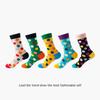 36 Styles Men's Cotton Dress Socks Bulk Pack - 5-Pair Trendy Funny Casual Socks Gift Set for  & Dropshipping