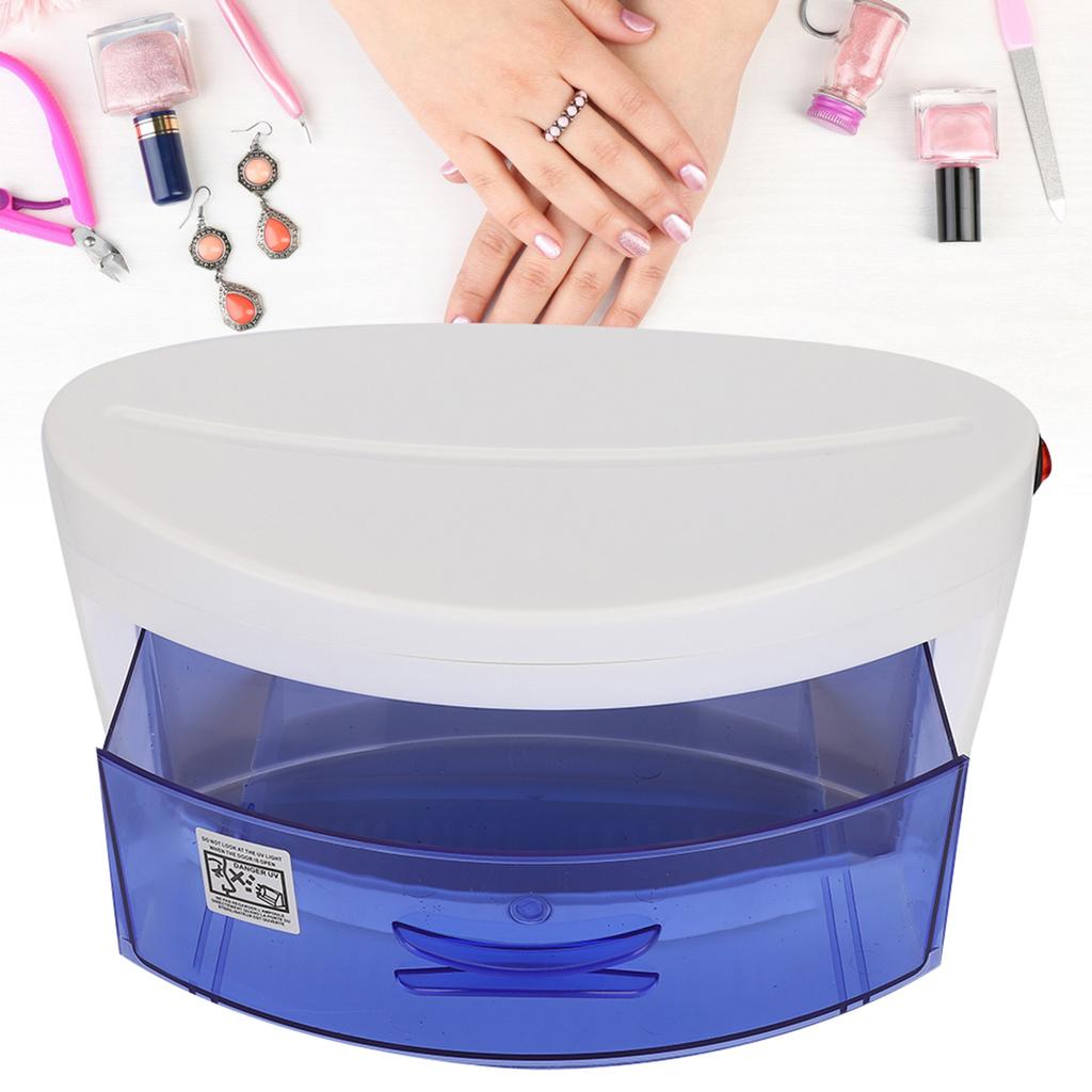 Nail Art Sterilizer Box UV Ozone Disinfection Cabinet Nail Art Tool Box