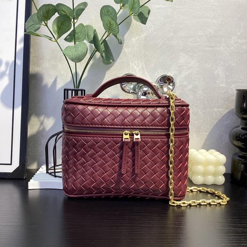 Woven Leather Mini Tote Bag Women