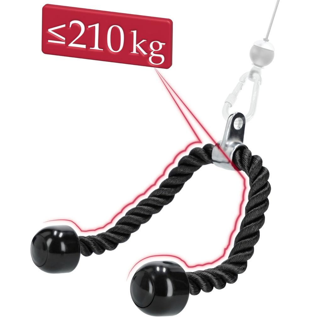 Rope Cable Attachment For Triceps Pull-Down Machine