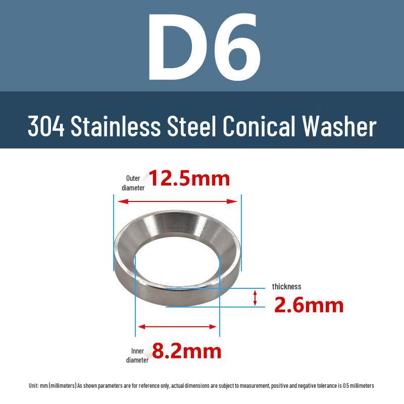 304 Stainless Steel Spherical Tapered Gasket - Concave-Convex Combination