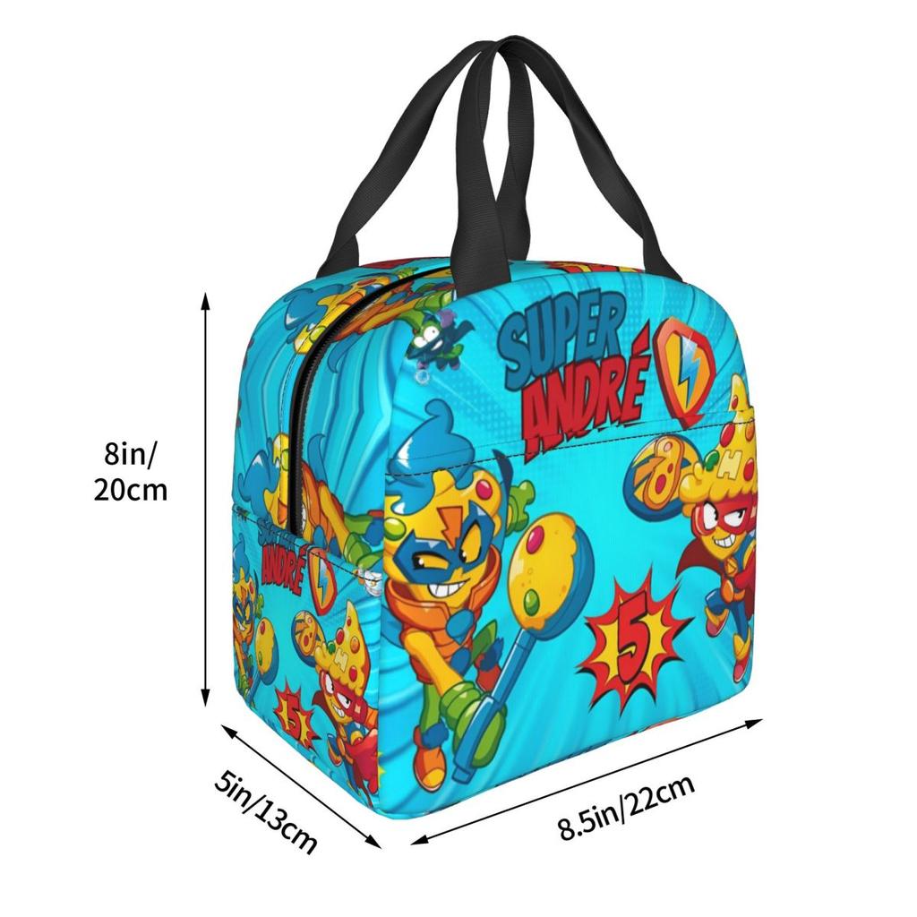 Super Zings Insulated Lunch Bag Funny Superzings Storage Food Box Portable Cooler Thermal Bento Box For School Office