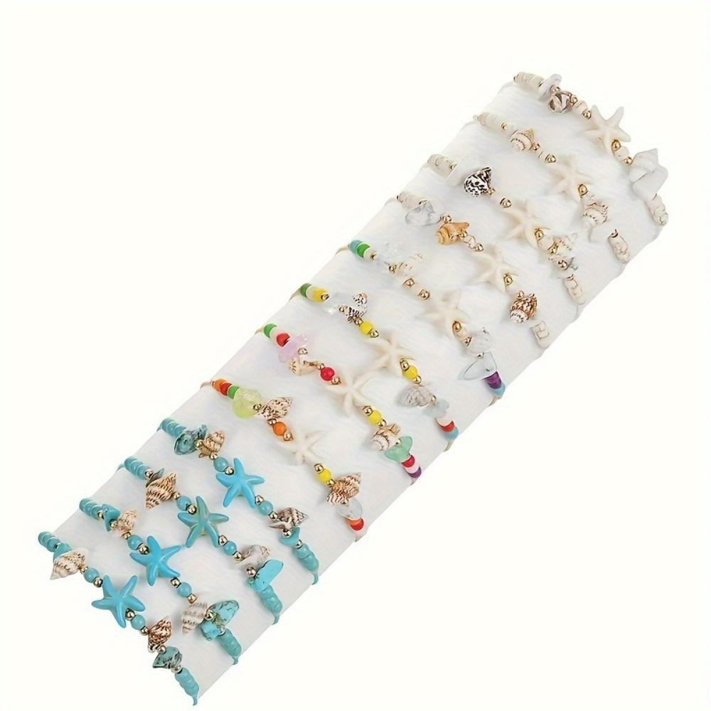 12 Hawaiian style conch bracelets, summer beach surfing bracelets