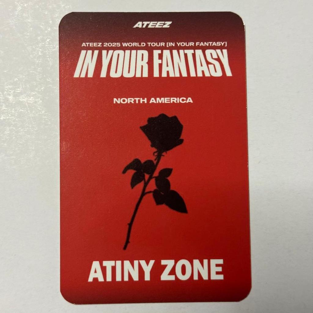 [USED] ATEEZ US Tour US Exclusive ATINYZONE Wooyoung Trading Card