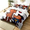 Conjunto de Capa de Edredom Dog Man 3 Peças Conjunto de Roupa de Cama Simples Moderno Tecido Macio Resistente a Amassados Uso em Todas as Estações um presente perfeito