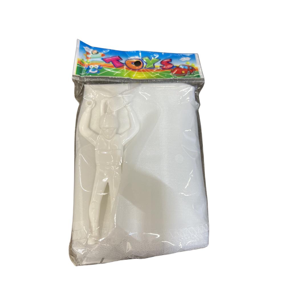 Children's Hand-Thrown Parachute Soldier Toy with Customizable Patterns