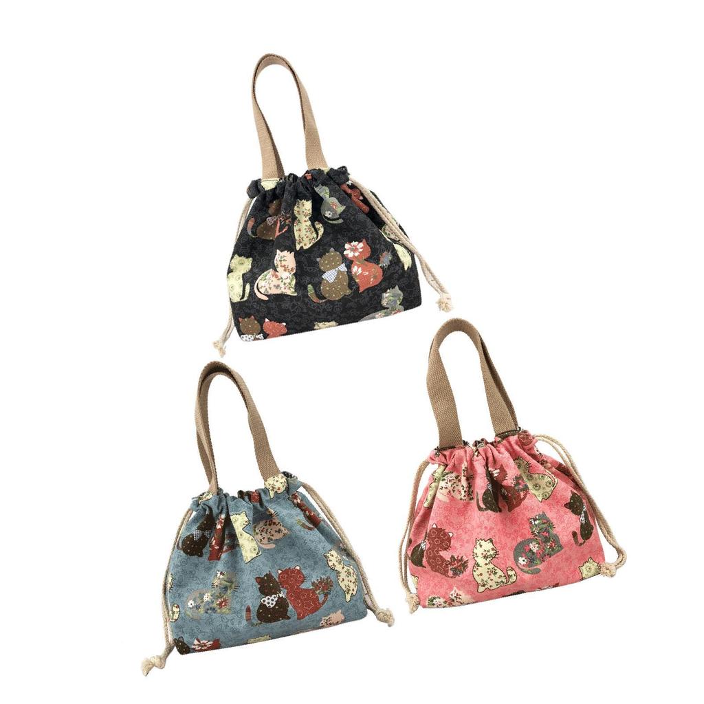 Isolierte Handtasche Tragetasche Wiederverwendbare Lebensmittelaufbewahrungstasche Bento Tragetasche Canvas Mittagessen