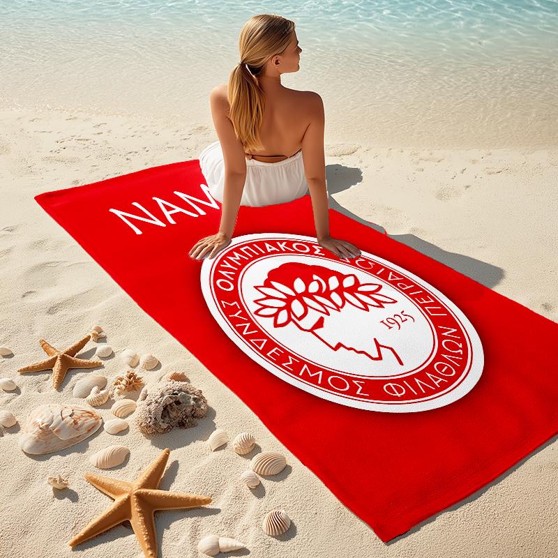 Personalized River Plate Crest Beach Towel Microfiber Beach Towel Thin Absorbent for Beach Swimming Yoga Bath Sports. 0910174