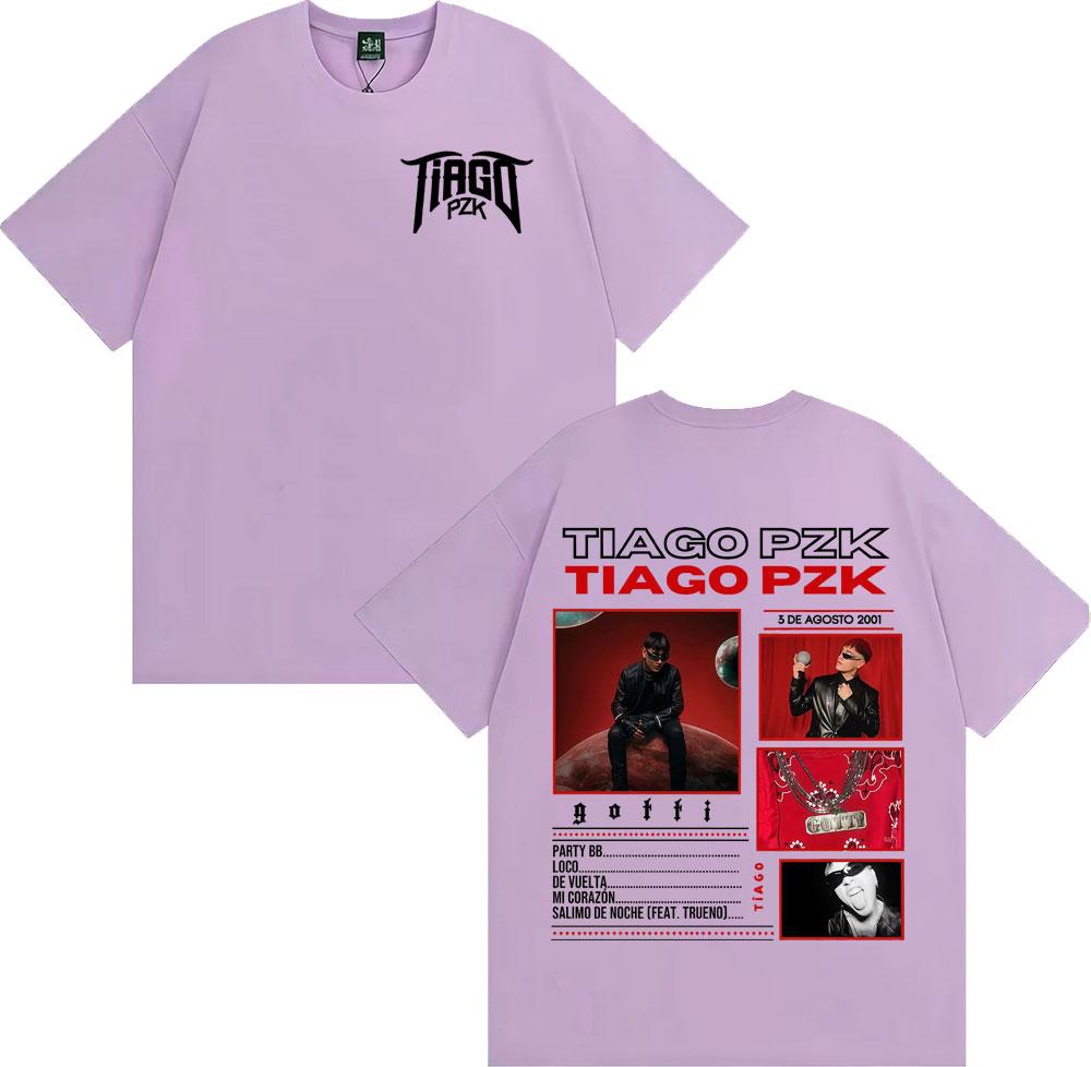Rapper Tiago Pzk New Album 2025 Graphic T-shirts Men Women Fashion Trending High Street T-shirt Casual Cotton Oversized T Shirts