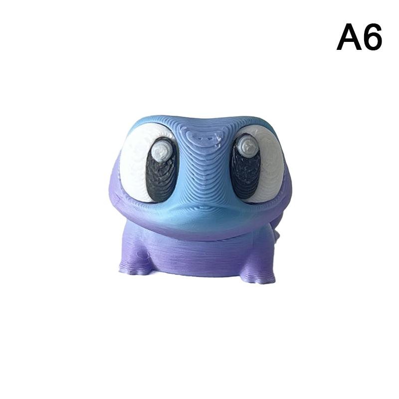 3D Printed Multi-Jointed Frog Cartoon Cemetery Frog Poseable Big-Eyed Frog Decor Statue Desktop Decoration Ornament Mini Gift