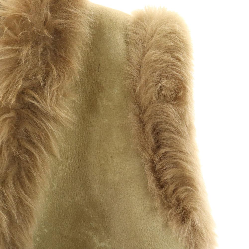 Loewe Made In Spain Mouton Best 44 Khaki Beige Women Used