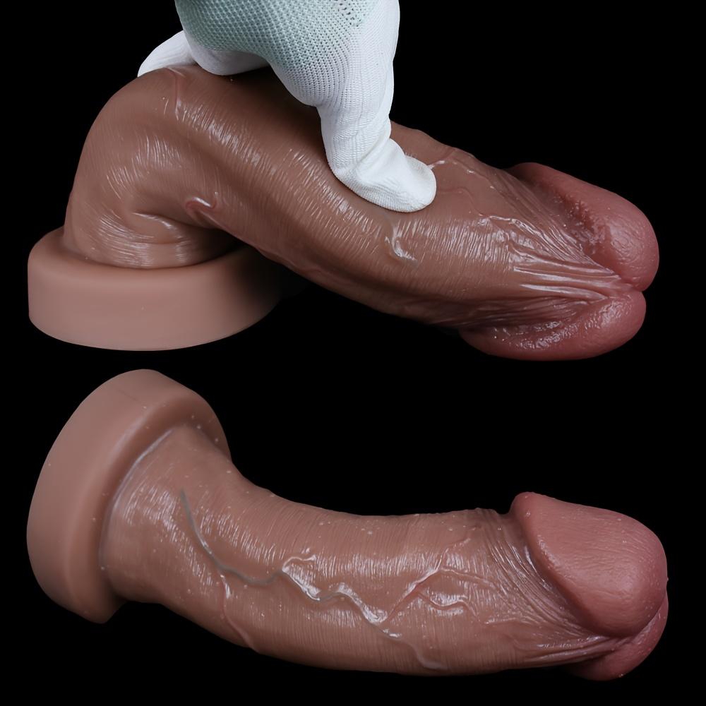 Extra Large Mushroom Head Dildo – 11.8" Long, 2.9" Wide Thick Silicone Penis with Strong Suction Cup, Hands-Free Huge Realistic Adult Toy