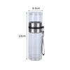 SX Portable Business Tea Infuser Double-Wall Glass Bottle