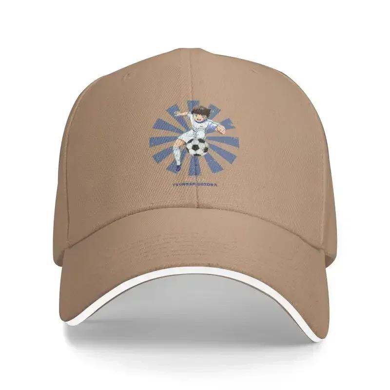 Classic Captain Tsubasa Newteam Anime Soccer Football Baseball Cap Women Men Adjustable Dad Hat Sun Protection