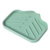 1pc Silicone Soap Dish Short Long Anti-slip Quick Drain Soft Rectangle Multi-functional Soap Holder Tray Box Bathroom Supplies